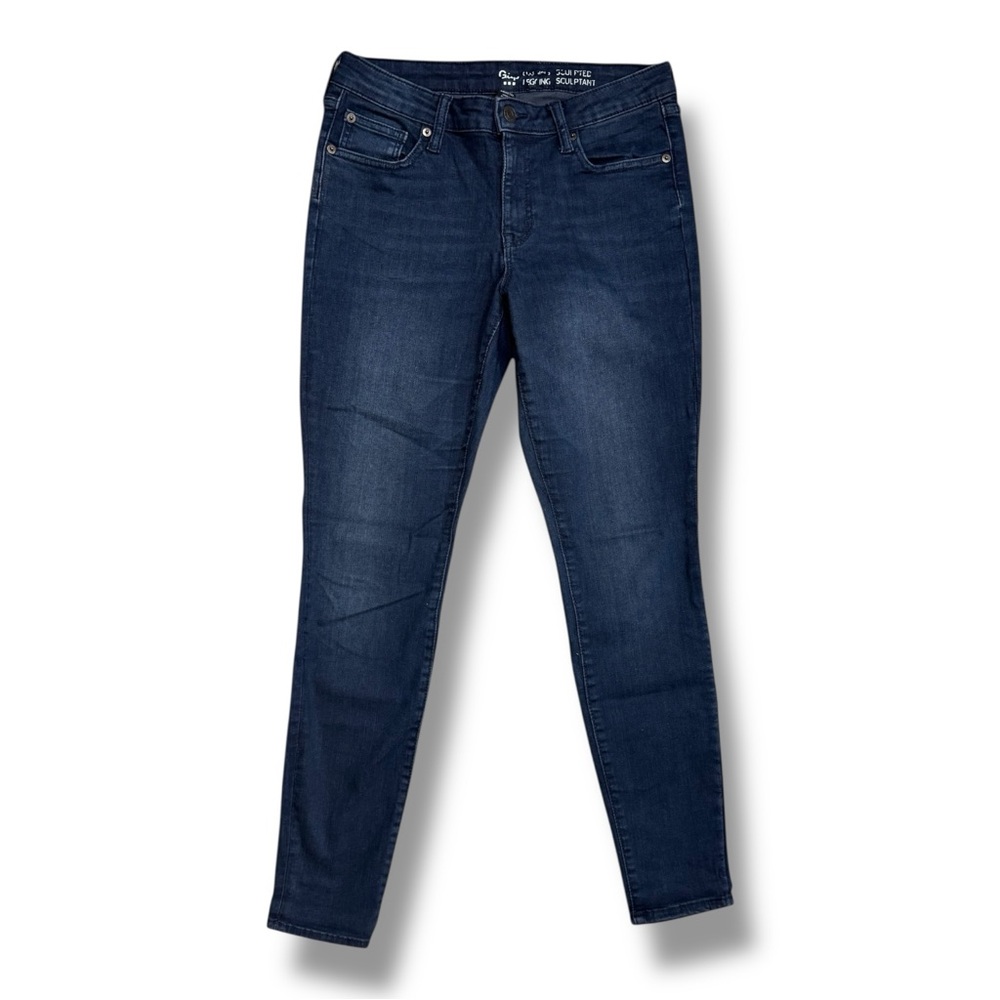 GAP Mid Rise Sculpted Legging Skinny Jeans Blue Denim Size 28